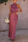 Women’s Two-Piece Sleeveless Long Skirt Set